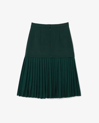 Falda plisada satinada Runway