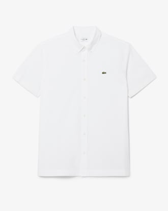 Camisa de manga corta de popel&iacute;n de corte regular