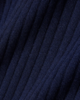 Jersey de lana merino con cuello polo de punto de canal&eacute; 3D