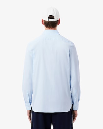 Camisa de corte ajustado de popel&iacute;n el&aacute;stico