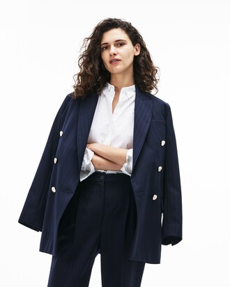 Camisa Regular Fit De Popel&iacute;n De Algod&oacute;n Liso