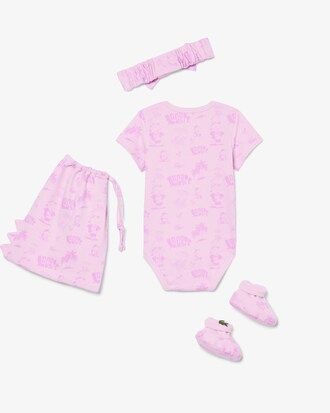 Conjunto para reci&eacute;n nacido de algod&oacute;n estampado