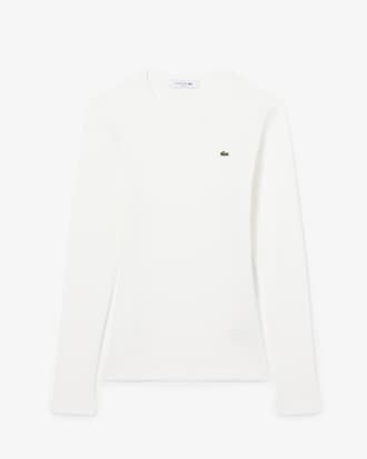 Camiseta de canalé de algodón de corte ajustado