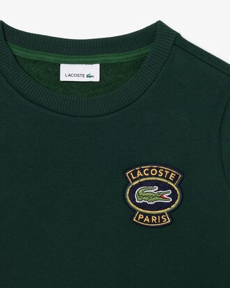 Sudadera de felpa con insignia