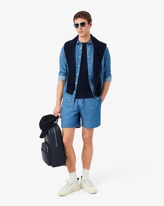 Camisa denim ligera de corte regular
