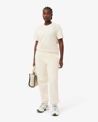 Pantalón de felpa con logo en relieve