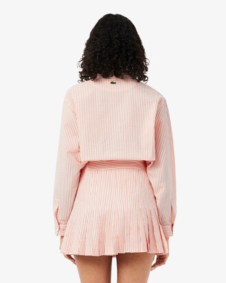 Chaqueta de seersucker de rayas