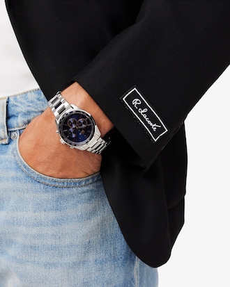 Reloj cronógrafo de acero inoxidable Boston