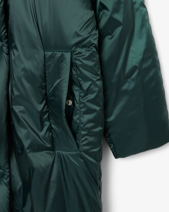 Chaqueta acolchada iridiscente larga Runway