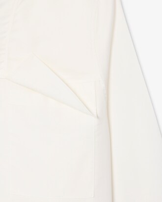 Chaqueta exterior oversize con capucha de algod&oacute;n