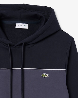 Sudadera con capucha con bloques de color de felpa