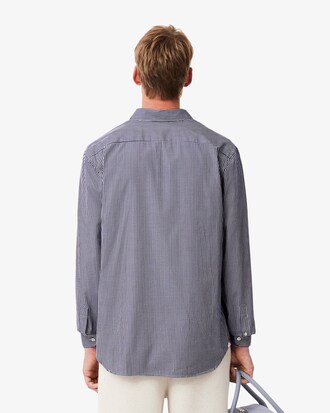 Camisa de corte regular de algodón de cuadros