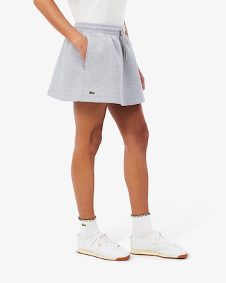 Falda corta de punto jersey de doble cara