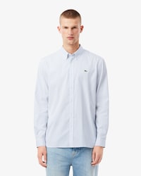 Camisa de pinpoint de rayas de corte regular