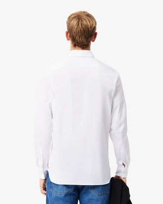 Camisa de corte ajustado de popel&iacute;n el&aacute;stico