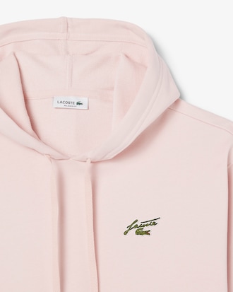 Sudadera con capucha de felpa con insignia