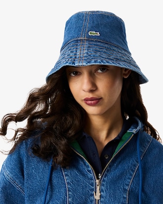 Gorro de pescador de sarga de algodón