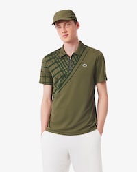 Polo de tenis estampado de corte ajustado Ultra-Dry