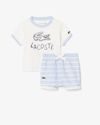 Conjunto de beb&eacute; de algod&oacute;n estampado