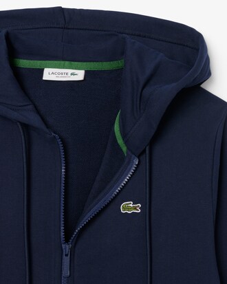 Sudadera con capucha de felpa con cremallera