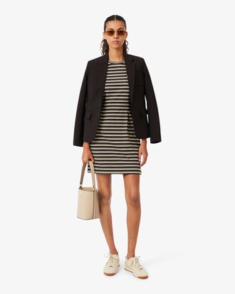 Bolso bucket de piel Tennis Bliss peque&ntilde;o