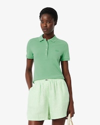 Polo de mujer Lacoste en piqué de algodón stretch