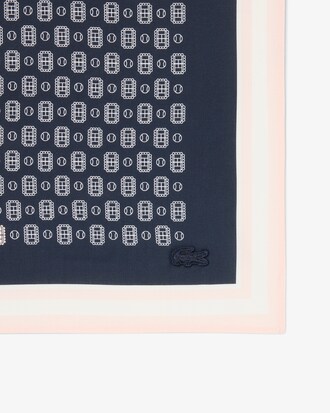 Pa&ntilde;uelo de popel&iacute;n con estampado de tenis