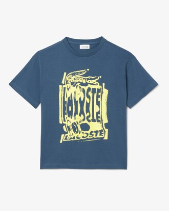Camiseta de algodón estampada