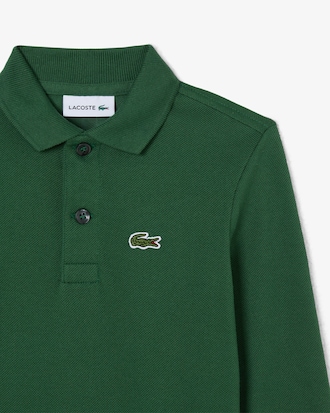 Camisa polo de manga larga de petit piqu&eacute;