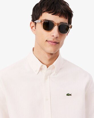 Camisa Oxford de corte regular de rayas