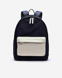 Mochila L.12.12 Cuir piel bicolor inscripci&oacute;n relieve