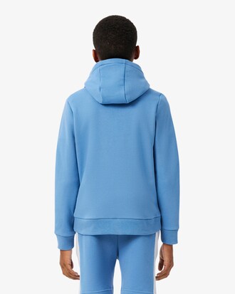 Sudadera con capucha y cremallera con bloques de color