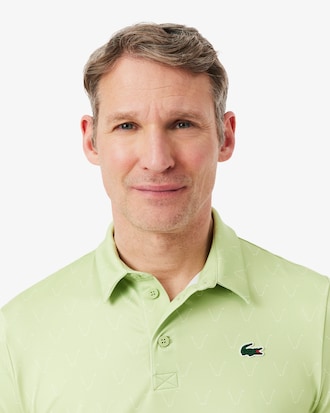 Polo de golf de corte regular con estampado