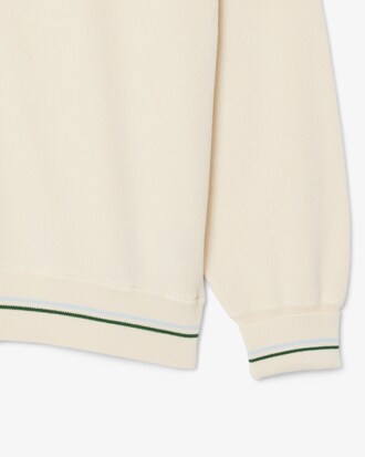 Chaqueta de punto de algodón de rayas finas corte holgado