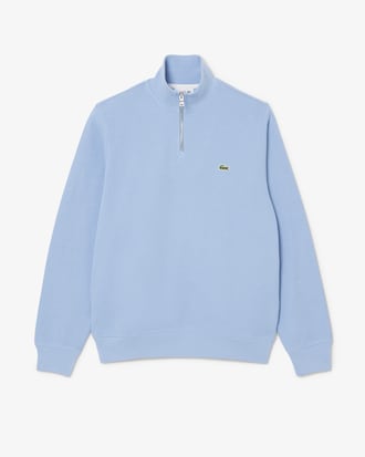 Sudadera de interlock con cuello alto y cremallera