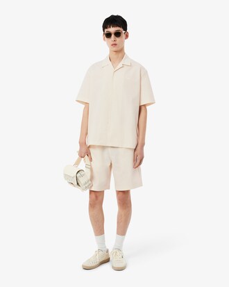 Camisa de corte holgado de seersucker