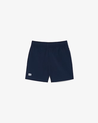 Pantal&oacute;n corto deportivo de tafet&aacute;n diamantado