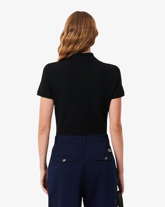 Polo de mujer Lacoste en piqu&eacute; de algod&oacute;n stretch