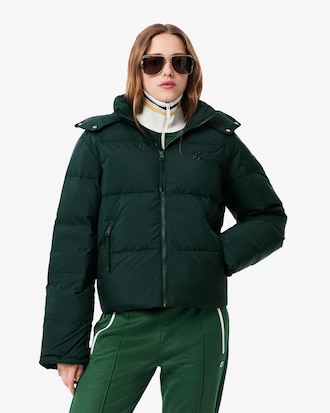 Chaqueta con capucha acolchada de corte holgado