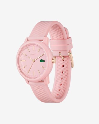 Reloj de mujer Lacoste.12.12 con correa de silicona rosa
