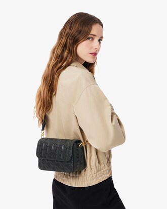 Bolso para llevar al hombro Maheki de piel en relieve