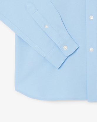 Camisa de piqué de algodón de corte ajustado