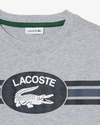 Camiseta de algod&oacute;n con estampado de monograma