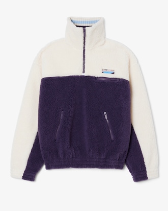 Sudadera de felpa de cuello alto oversized