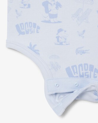 Conjunto para reci&eacute;n nacido de algod&oacute;n estampado