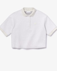 Polo corto de mujer Lacoste Motion en tejido de punto y piqu&eacute; de doble capa