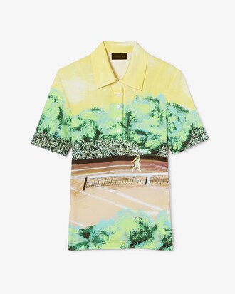 Polo de corte ajustado gráfico Runway