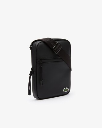 Peque&ntilde;o bolso plano L.12.12 Concept lona petit piqu&eacute; revestida cremallera