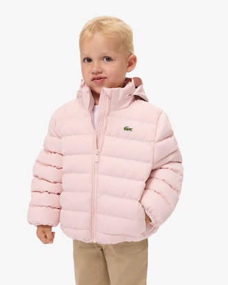 Unisex chaqueta con capucha acolchada de tafet&aacute;n diamantado