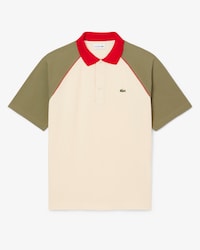 Polo de piqu&eacute; de corte cl&aacute;sico con bloques de color